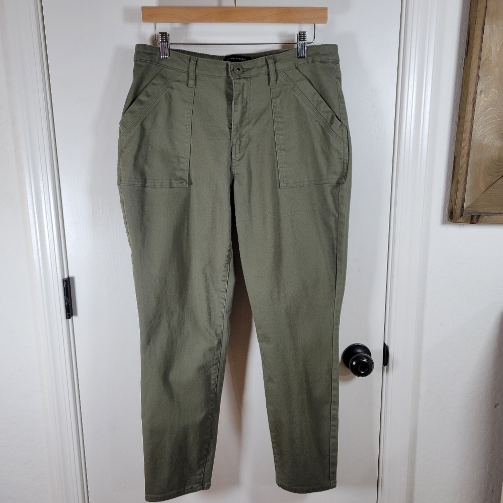 Banana Republic Green Utility Straight Leg Pants Size 12 Gorpcore